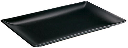 KURO ASSIETTE NOIRE RECTANGULAIRE 30 X 15 CM