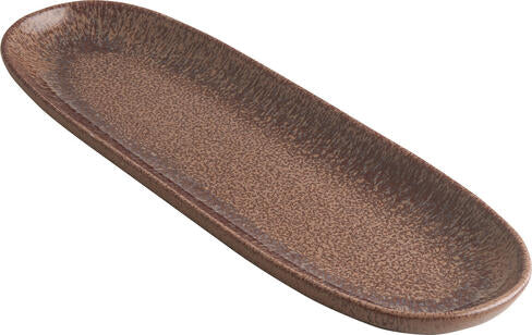 KOLOREO ASSIETTE TAPAS 33 X10,5 CM MARRON
