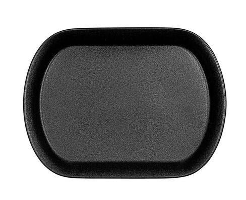ASSIETTE À STEAK NOIR MAT 27X20 CM
