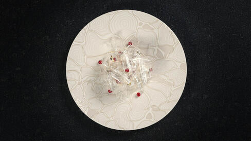 GOLD CELL ASSIETTE PLATE Ø 27 CM
