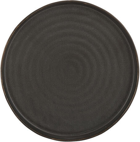 ORBITAL ASSIETTE NOIRE Ø 25 CM
