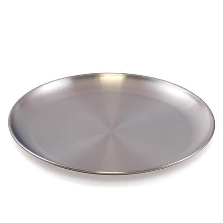 ASSIETTE PLATE EN ACIER INOXYDABLE Ø 23 CM