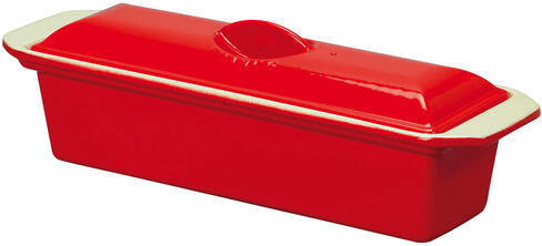 LE CHASSEUR TERRINE AVEC COUVERCLE ROUGE 31,5 CM