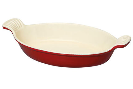 LE CHASSEUR PLAT OVALE ROUGE 34 CM
