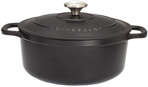 LE CHASSEUR COCOTTE RONDE AVEC COUVERCLE NOIRE 18 CM