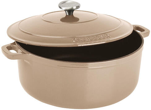 LE CHASSEUR COCOTTE RONDE COUVERCLE "MARRON GLACÉ" 24CM