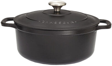 LE CHASSEUR COCOTTE RONDE AVEC COUVERCLE NOIRE 16 CM