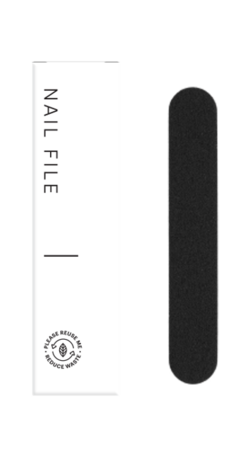 LIME À ONGLES BI-FACE NOIR 9X1,3CM BOÎTE INDIVIDUELLE X500