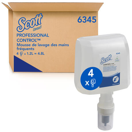 SAVON MOUSSE SCOTT® CONTROL CARTOUCHE 1,2L X4