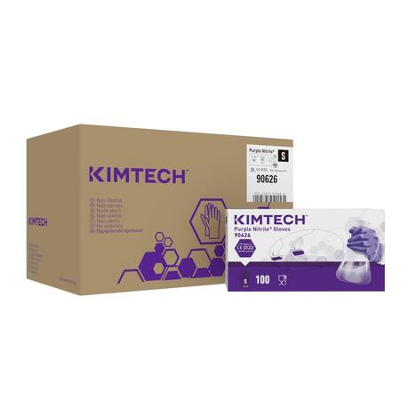 GANT NITRILE VIOLET NON POUDRÉ KIMTECH TAILLE S X1000