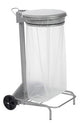 SUPPORT SAC COLLECROULE 110L 2 ROUES A PEDALE GRIS METAL