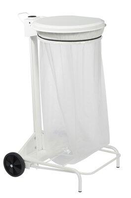 SUPPORT SAC COLLECROULE 110L 2 ROUES A PEDALE BLANC ROSSIGNOL