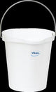 SEAU ALIMENTAIRE GRADUE BEC VERSEUR 12L VIKAN BLANC