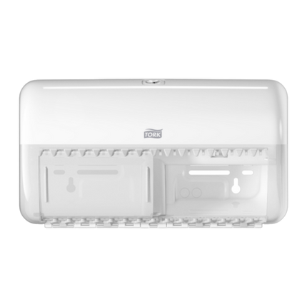 DISTRIBUTEUR DE PAPIER TOILETTE PETIT ROULEAU DOUBLE TORK® T4 BLANC