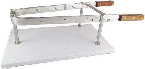 SERRE-JAMBON INOX SOCLE POLYÉTHYLÈNE
