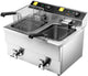 FRITEUSE ÉLECTRIQUE CUVE EMBOUTIE 2 X 8 LITRES