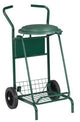 CHARIOT DE VOIRIE MOBISAC 110L AVEC COUVERCLE ROUES CAOUTCHOUC VERT