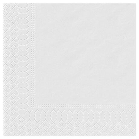 SERVIETTE 20X20CM OUATE 2 PLIS BLANC X4000