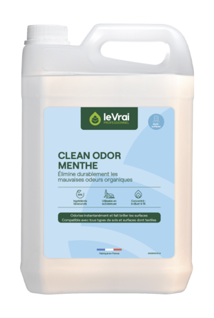 NETTOYANT DESTRUCTEUR D'ODEUR CLEAN ODOR MENTHE LE VRAI PROFESSIONNEL5L