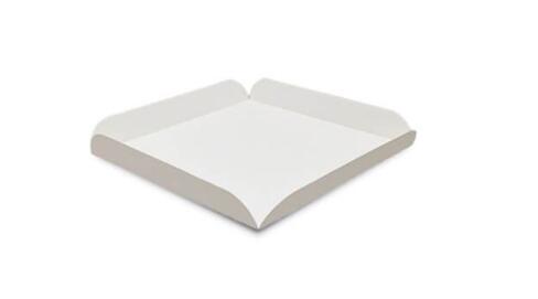 SUPPORT CARTON RAINÉ 13X13CM BLANC X250