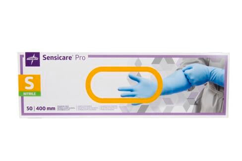 GANT NITRILE BLEU NON POUDRÉ SENSICARE® PRO TAILLE S BOÎTE X50