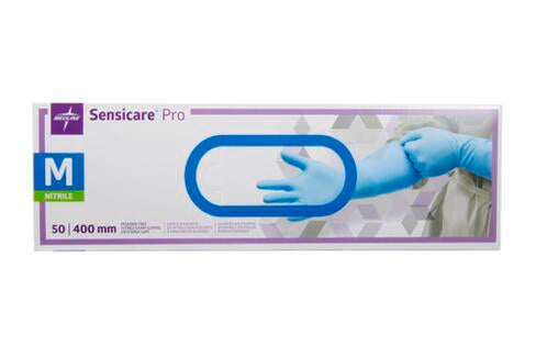 GANT NITRILE BLEU NON POUDRÉ SENSICARE® PRO TAILLE M BOÎTE X50