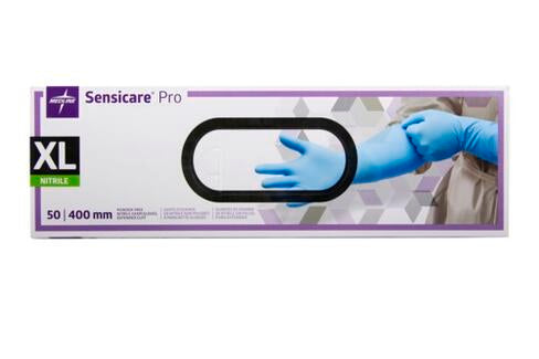 GANT NITRILE BLEU NON POUDRÉ SENSICARE® PRO TAILLE XL BOÎTE X50