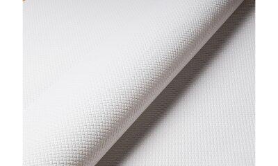 NAPPE FORMAT PAPIER GAUFRÉ 80X80CM BLANC X200