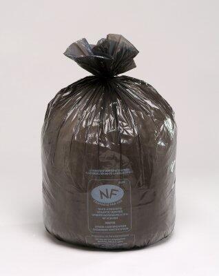 SAC POUBELLE 110L BASSE DENSITE DECHETS LOURDS NF NOIR X100
