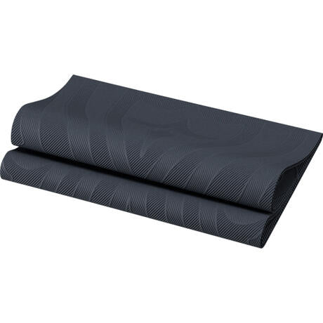 SERVIETTE 40X40CM NON TISSÉ ELEGANCE LILY NOIRE X240