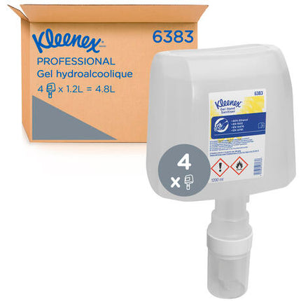 GEL HYDROALCOOLIQUE KLEENEX® CARTOUCHE 1,2L X4