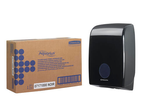 DISTRIBUTEUR D’ESSUIE-MAINS PLIÉS AQUARIUS NOIR