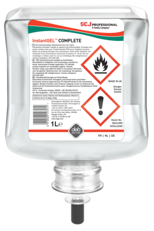 GEL HYDROALCOOLIQUE INSTANTGEL® COMPLETE CARTOUCHE 1LX6
