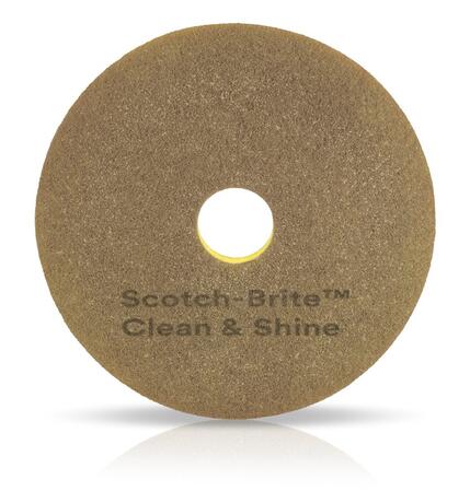 DISQUE 406MM 2EN1 SCOTCH BRITE CLEAN & SHINE 3M BEIGE X5