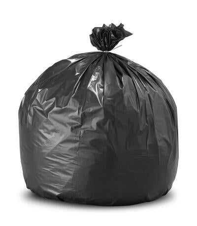 SAC POUBELLE 100L BASSE DENSITE DECHETS LEGERS NOIR X250