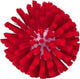 BROSSE CYLINDRIQUE ALIMENTAIRE DIAMETRE 175MM FIBRE MEDIUM ROUGE
