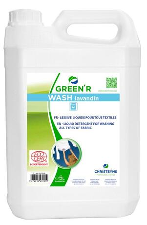 LESSIVE LIQUIDE GREEN'R WASH LAVANDIN ECOCERT 5L.