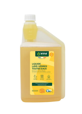 LIQUIDE LAVE-VERRES TOUTES EAUX DOSEUR ECOCERT 1L