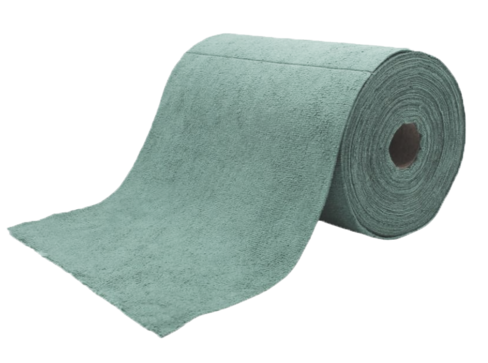 BOBINE MICROFIBRE PREDECOUPE 75 FEUILLES 30X30CM VERT X4