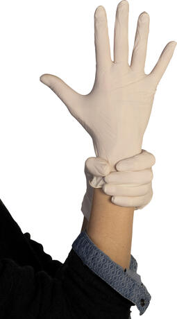 GANT LATEX BLANC POUDRÉ TAILLE L BOÎTE X100 MUTEXIL X100