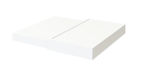 PLATEAU MODULABLE CHAMBRE MÉLAMINE BLANC ORCHESTRO