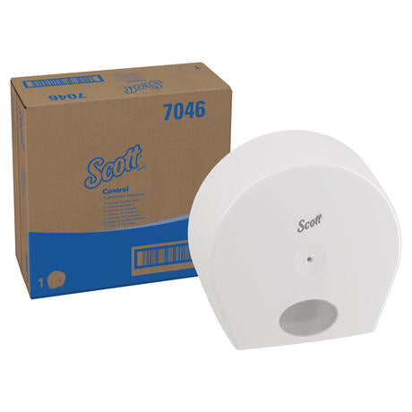 DISTRIBUTEUR DE PAPIER TOILETTE À DÉVIDAGE CENTRAL SCOTT® CONTROL BLANC