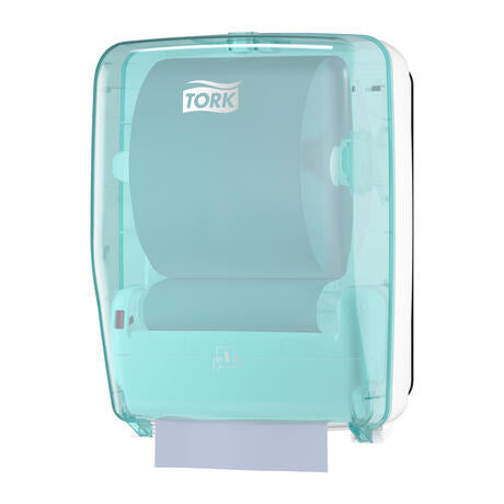 DISTRIBUTEUR D’ESSUIE-MAINS ROULEAUX TORK® W6 BLANC & BLEU