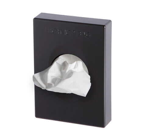 DISTRIBUTEUR SACHET HYGIÉNIQUE SANIBOX NOIR MAT