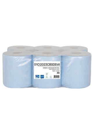 BOBINE DEVIDAGE CENTRAL BLEU 450 FORMATS 17X18CM ECOLABEL X6