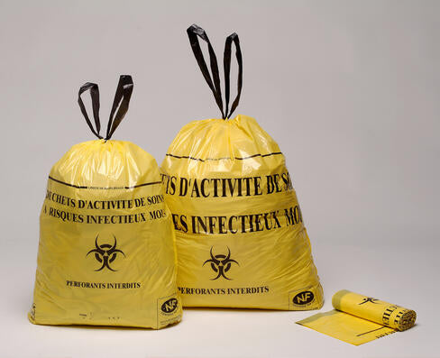 SAC À DÉCHETS 50L JAUNE HOSTOSAC X500