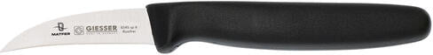 GIESSER COUTEAU D'OFFICE BEC D'OISEAU MANCHE NOIR 6 CM
