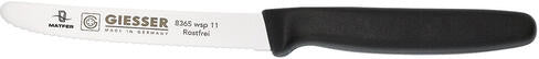 GIESSER COUTEAU CRANTÉ MANCHE NOIR 11 CM