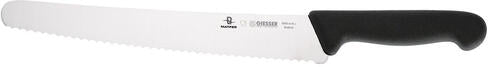 GIESSER COUTEAU UNIVERSEL DENTÉ MANCHE NOIR 25CM