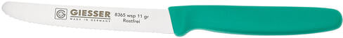GIESSER COUTEAU CRANTÉ MANCHE VERT 11 CM